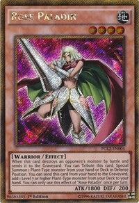 Rose Paladin [PGL2-EN004] Gold Secret Rare | Exor Games Bridgewater