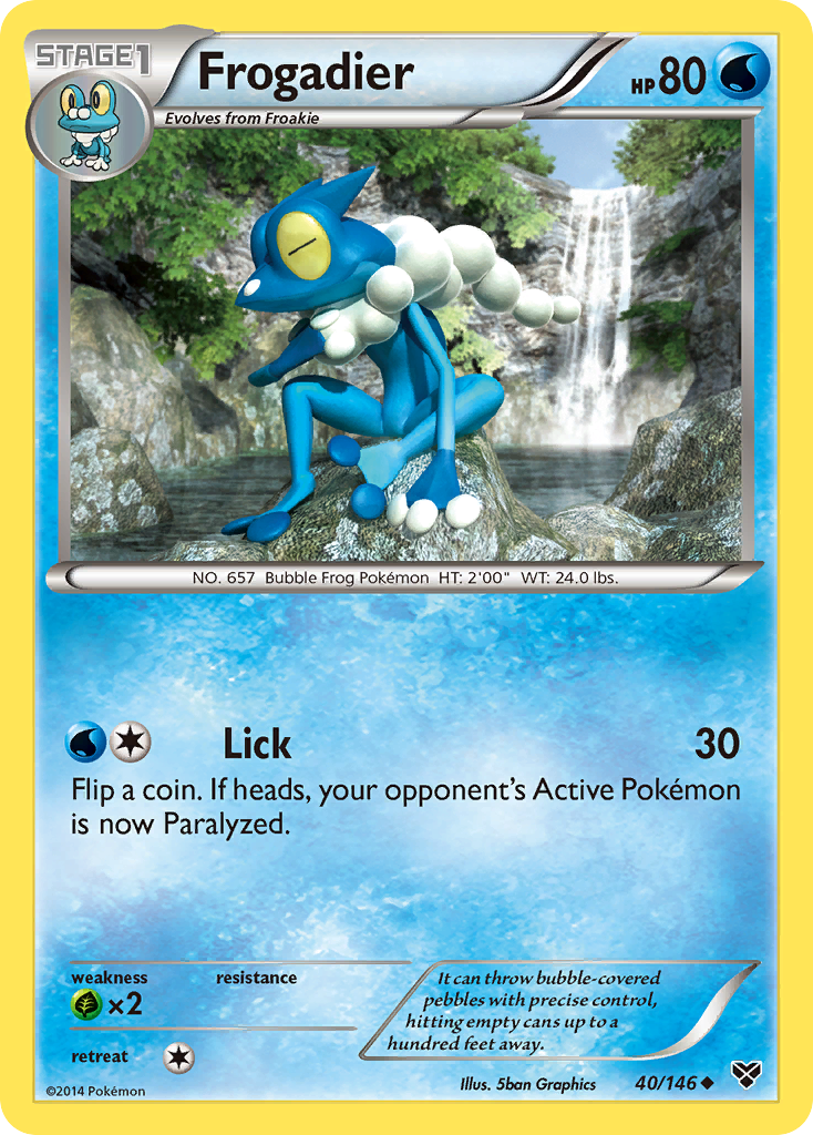 Frogadier (40/146) [XY: Base Set] | Exor Games Bridgewater