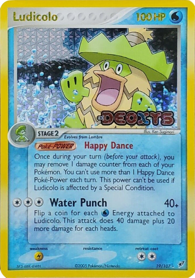 Ludicolo (19/107) (Stamped) [EX: Deoxys] | Exor Games Bridgewater