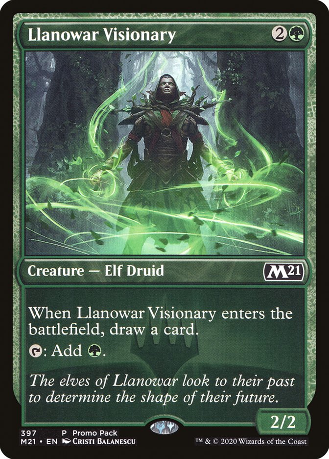 Llanowar Visionary (Promo Pack) [Core Set 2021 Promos] | Exor Games Bridgewater