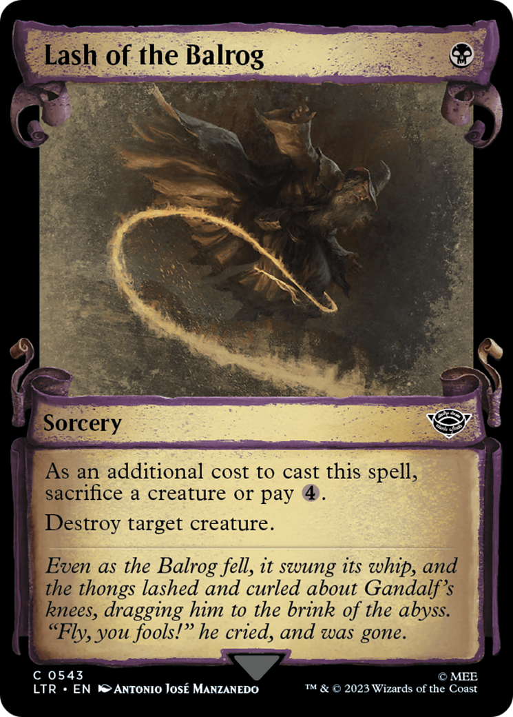 Lash of the Balrog [The Lord of the Rings: Tales of Middle-Earth Showcase Scrolls] | Exor Games Bridgewater