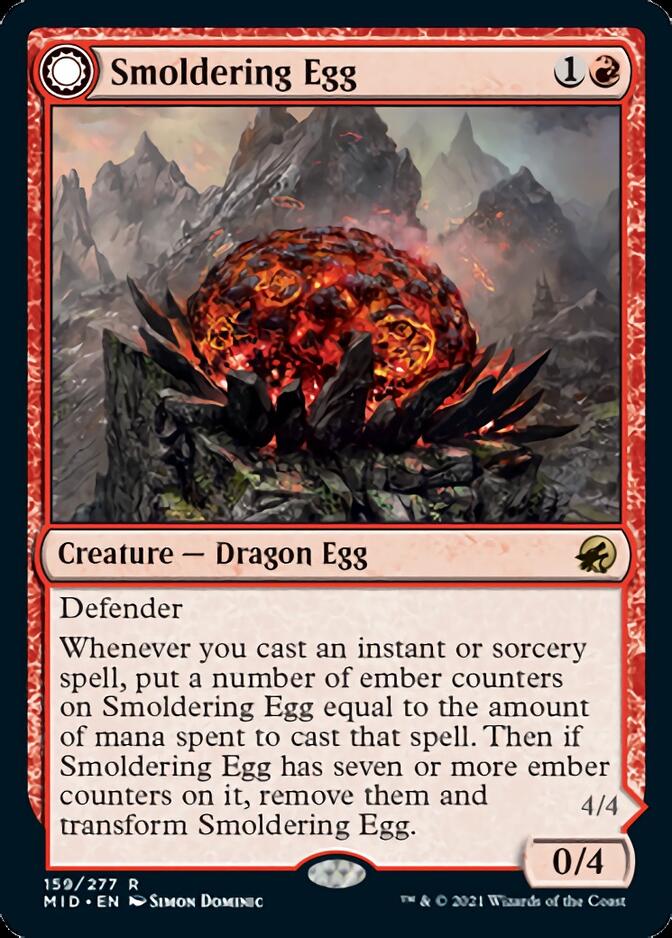 Smoldering Egg // Ashmouth Dragon [Innistrad: Midnight Hunt] | Exor Games Bridgewater