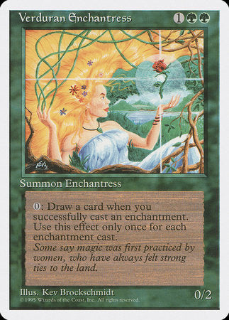 Verduran Enchantress [Fourth Edition] | Exor Games Bridgewater