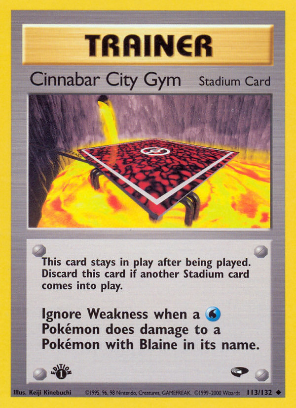 Cinnabar City Gym (113/132) [Gym Challenge 1st Edition] | Exor Games Bridgewater