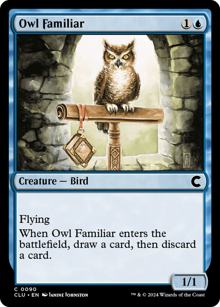 Owl Familiar [Ravnica: Clue Edition] | Exor Games Bridgewater