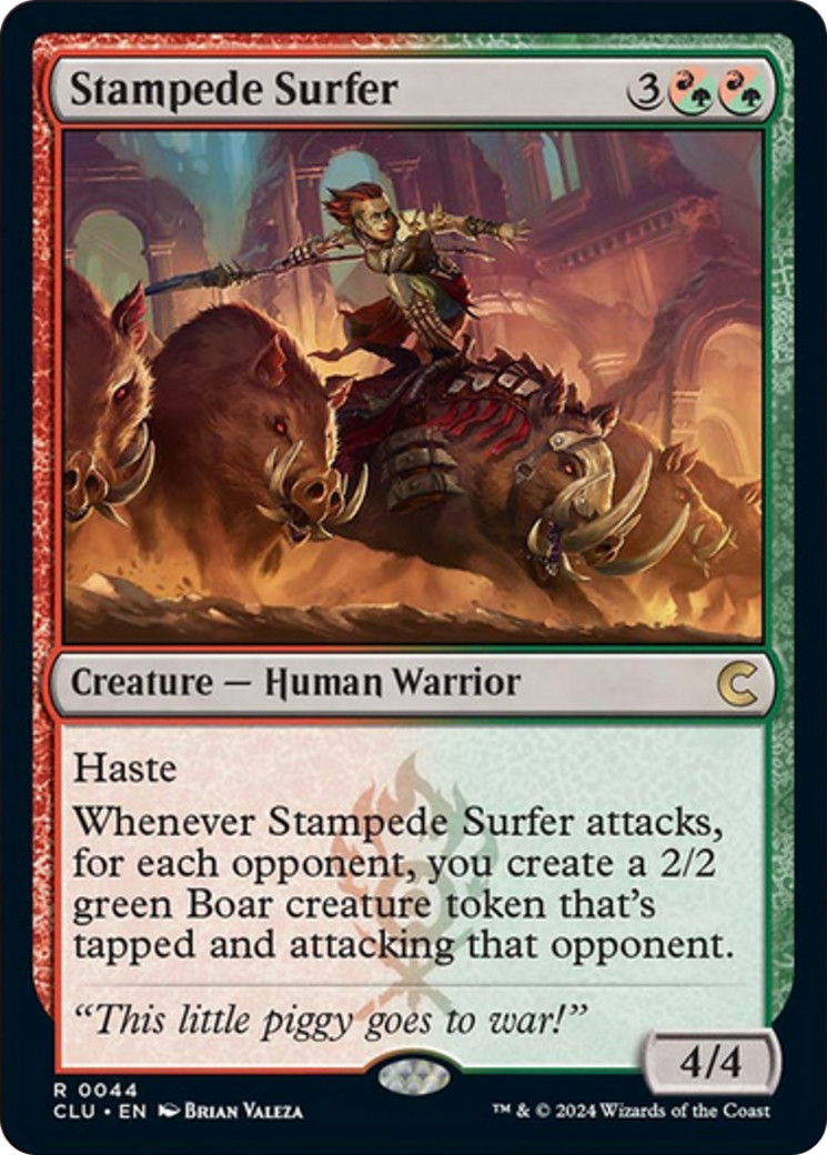 Stampede Surfer [Ravnica: Clue Edition] | Exor Games Bridgewater