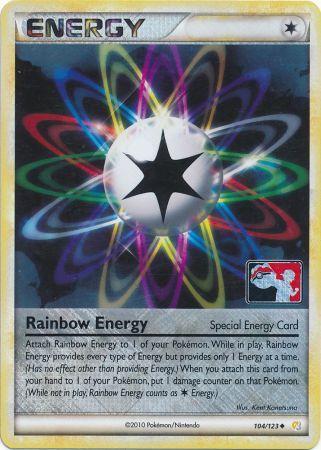 Rainbow Energy (104/123) (League Promo) [HeartGold & SoulSilver: Base Set] | Exor Games Bridgewater