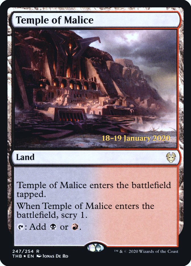 Temple of Malice [Theros Beyond Death Prerelease Promos] | Exor Games Bridgewater