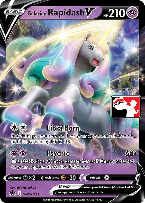 Galarian Rapidash V (SWSH111) [Prize Pack Series One] | Exor Games Bridgewater