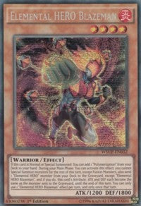 Elemental HERO Blazeman [WSUP-EN032] Prismatic Secret Rare | Exor Games Bridgewater