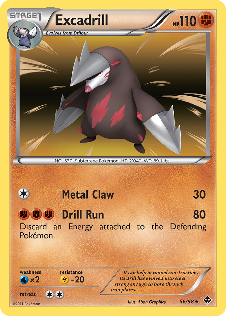 Excadrill (56/98) [Black & White: Emerging Powers] | Exor Games Bridgewater