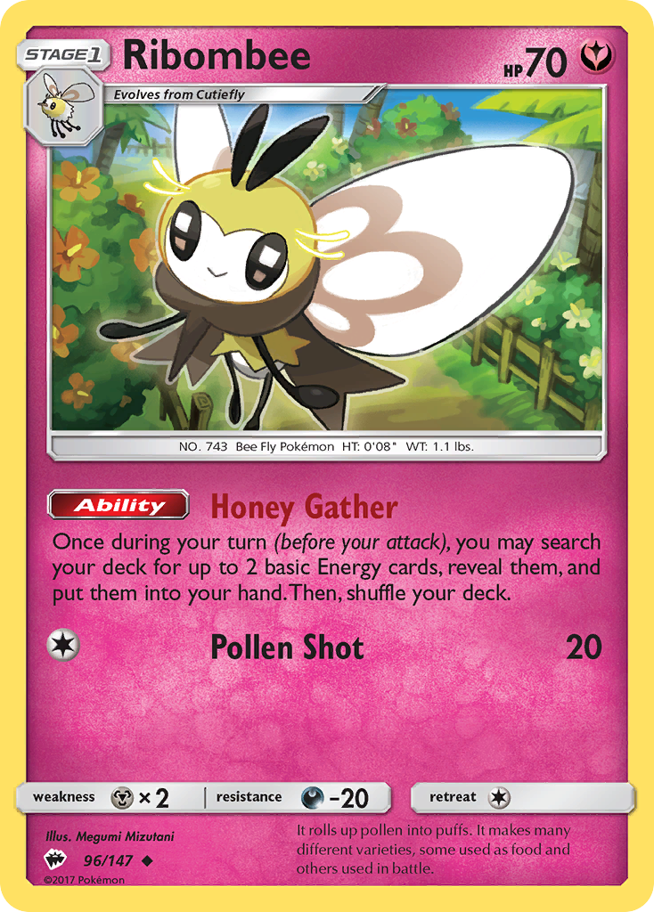 Ribombee (96/147) [Sun & Moon: Burning Shadows] | Exor Games Bridgewater