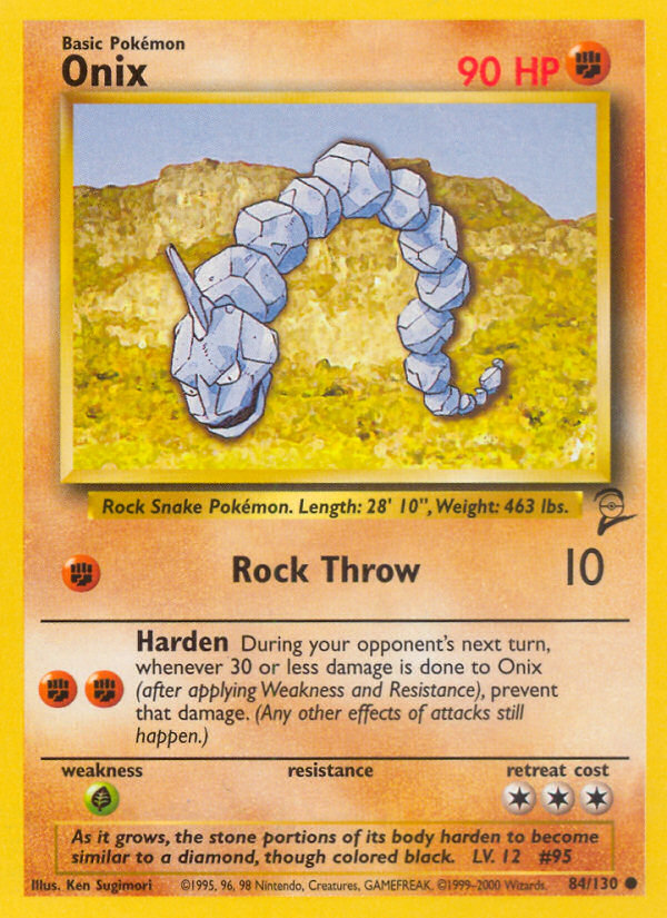 Onix (84/130) [Base Set 2] | Exor Games Bridgewater