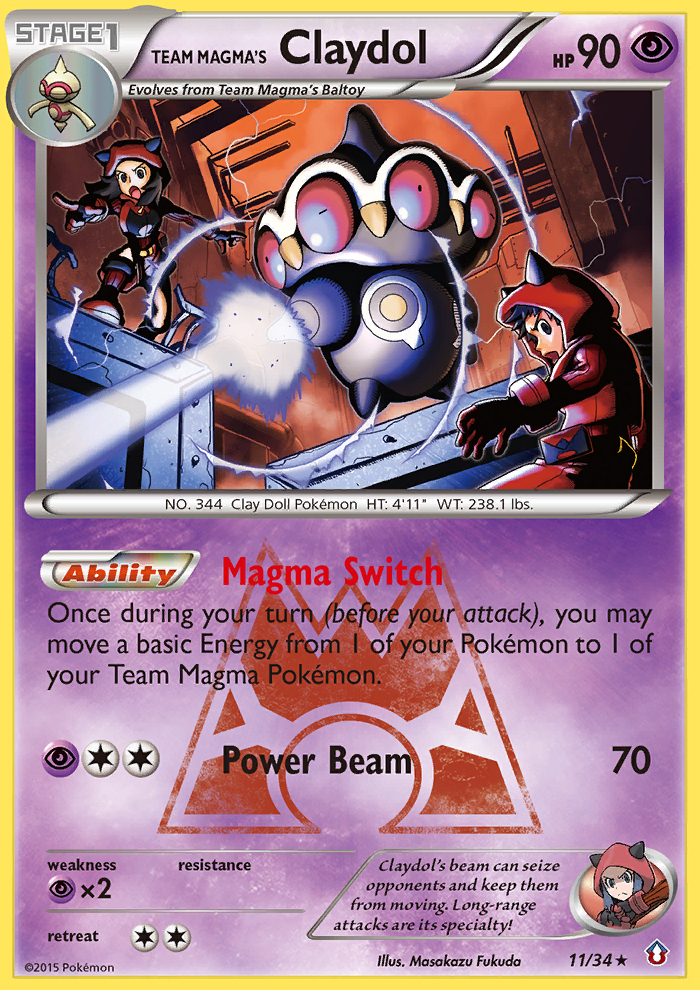 Team Magma's Claydol (11/34) [XY: Double Crisis] | Exor Games Bridgewater