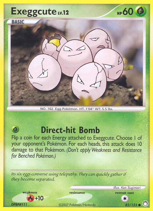 Exeggcute (82/123) [Diamond & Pearl: Mysterious Treasures] | Exor Games Bridgewater