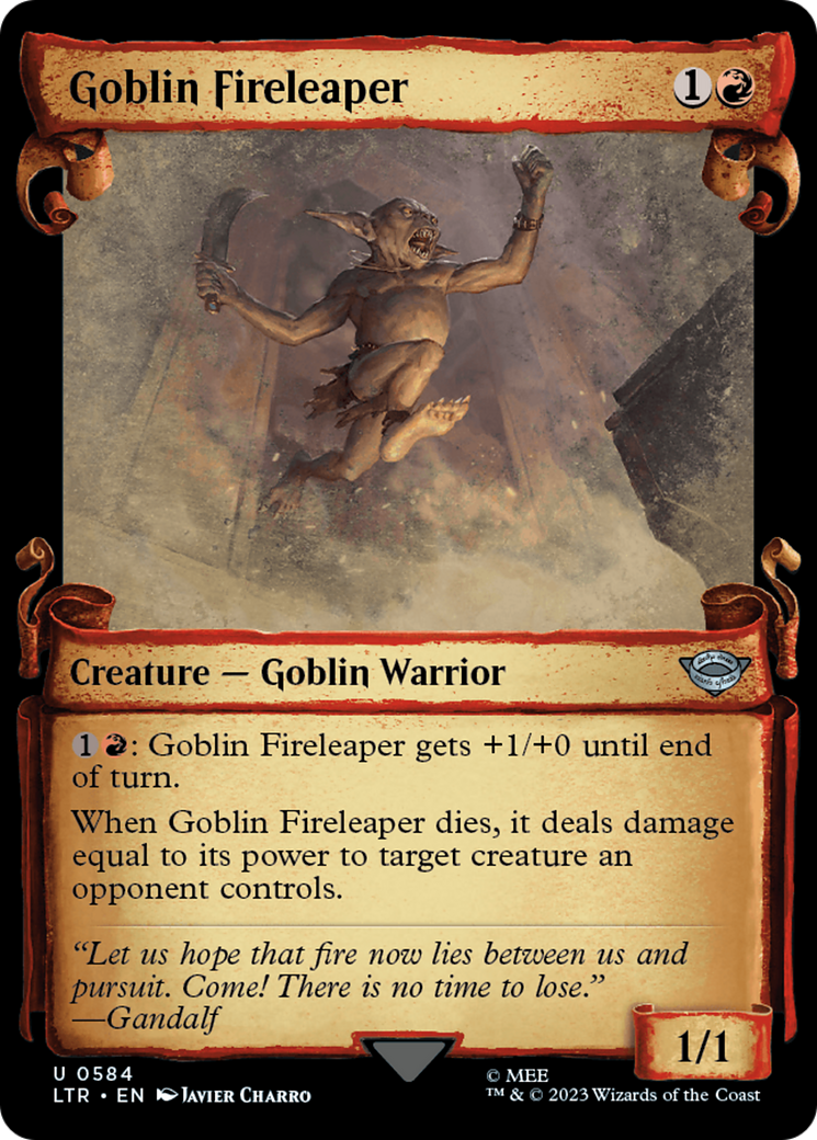 Goblin Fireleaper [The Lord of the Rings: Tales of Middle-Earth Showcase Scrolls] | Exor Games Bridgewater