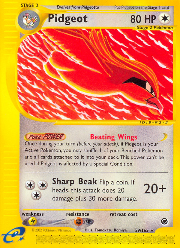 Pidgeot (59/165) [Expedition: Base Set] | Exor Games Bridgewater