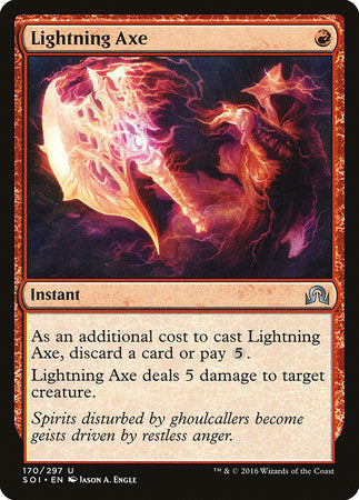 Lightning Axe [Shadows over Innistrad] | Exor Games Bridgewater