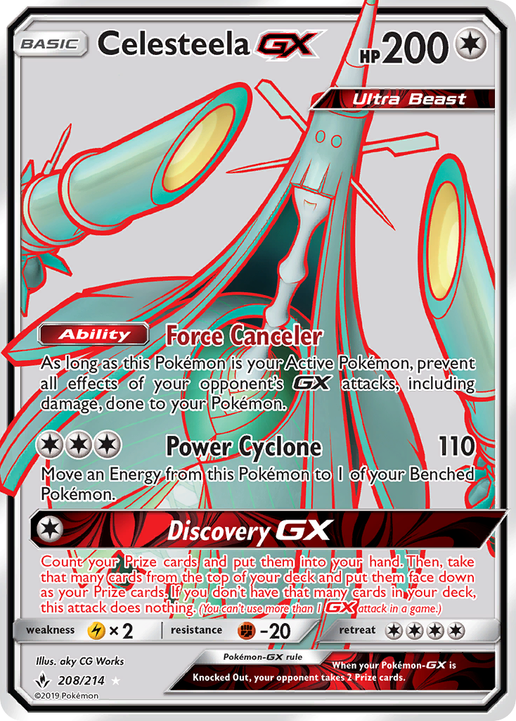 Celesteela GX (208/214) [Sun & Moon: Unbroken Bonds] | Exor Games Bridgewater