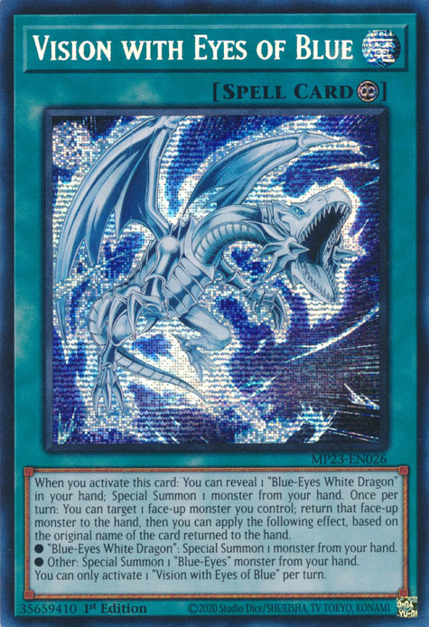 Vision with Eyes of Blue [MP23-EN026] Prismatic Secret Rare | Exor Games Bridgewater