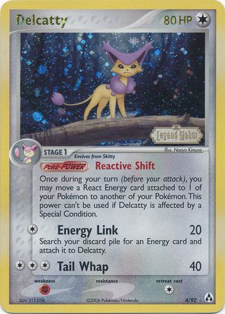 Delcatty (4/92) (Stamped) [EX: Legend Maker] | Exor Games Bridgewater