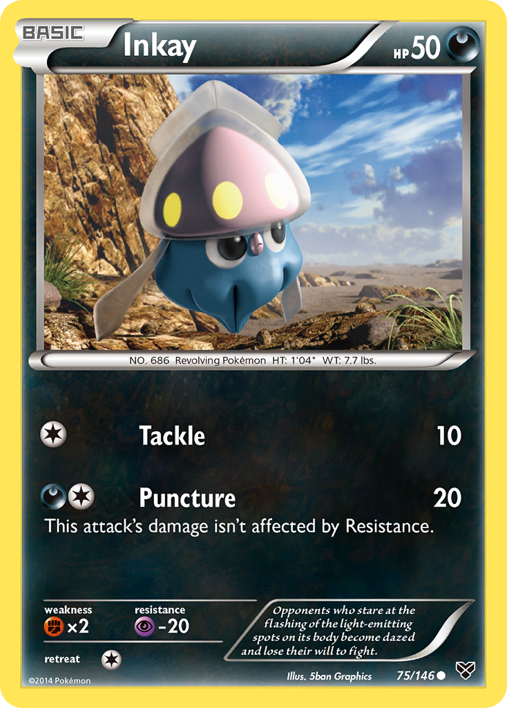 Inkay (75/146) [XY: Base Set] | Exor Games Bridgewater