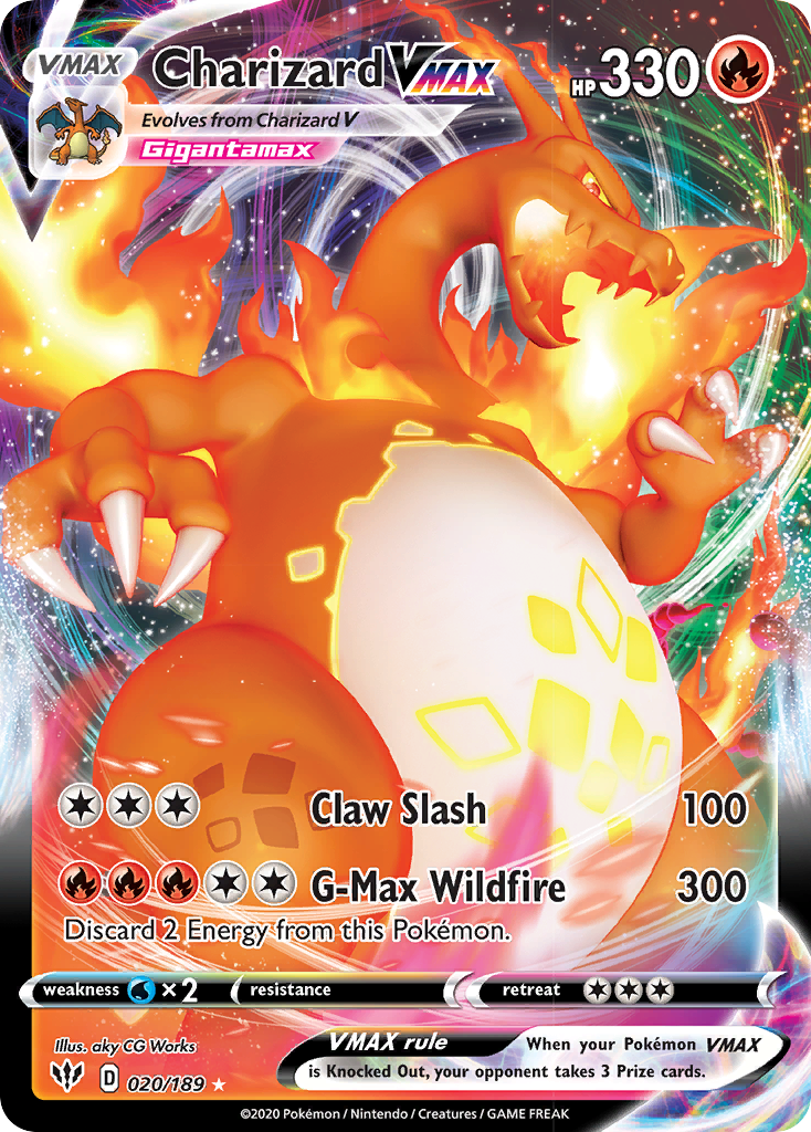 Charizard VMAX (020/189) [Sword & Shield: Darkness Ablaze] | Exor Games Bridgewater