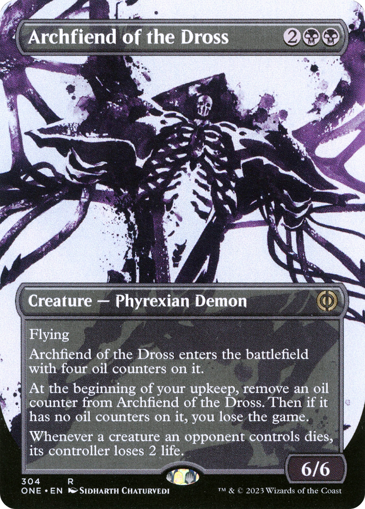 Archfiend of the Dross (Borderless Ichor) [Phyrexia: All Will Be One] | Exor Games Bridgewater