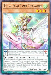 Ritual Beast Tamer Zefrawendi [CROS-EN029] Rare | Exor Games Bridgewater