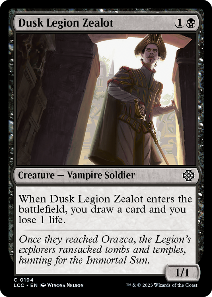 Dusk Legion Zealot [The Lost Caverns of Ixalan Commander] | Exor Games Bridgewater