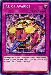 Jar of Avarice [CROS-EN074] Secret Rare | Exor Games Bridgewater