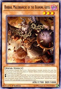 Barbar, Malebranche of the Burning Abyss [CROS-EN083] Rare | Exor Games Bridgewater