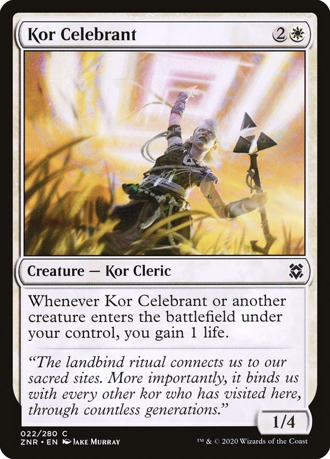 Kor Celebrant [Zendikar Rising] | Exor Games Bridgewater