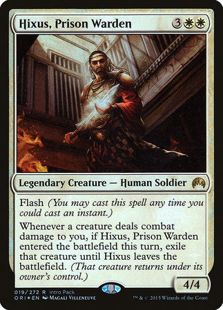 Hixus, Prison Warden [Magic Origins Promos] | Exor Games Bridgewater