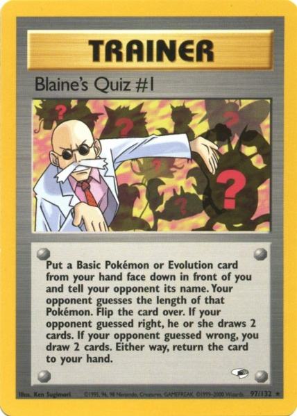 Blaine's Quiz #1 (97/132) [Gym Heroes Unlimited] | Exor Games Bridgewater