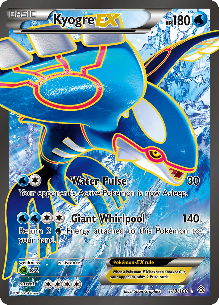 Kyogre EX (148/160) [XY: Primal Clash] | Exor Games Bridgewater