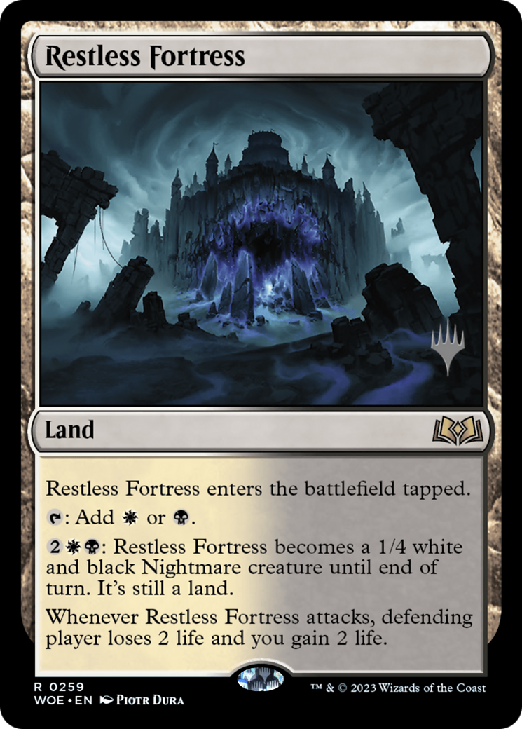 Restless Fortress (Promo Pack) [Wilds of Eldraine Promos] | Exor Games Bridgewater