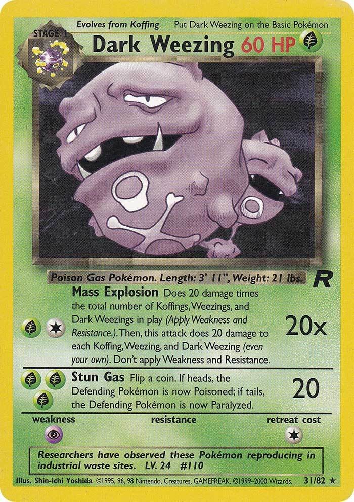 Dark Weezing (31/82) [Team Rocket Unlimited] | Exor Games Bridgewater