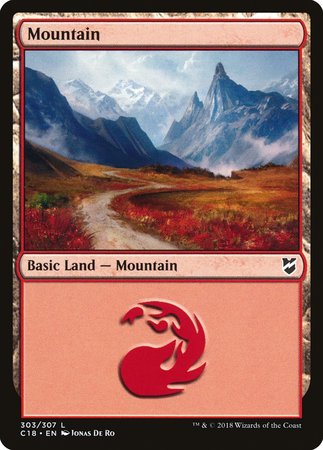 Mountain (303) [Commander 2018] | Exor Games Bridgewater