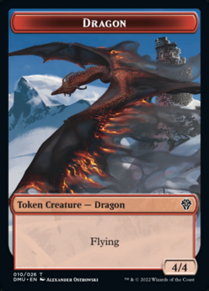 Phyrexian // Dragon Double-sided Token [Dominaria United Tokens] | Exor Games Bridgewater