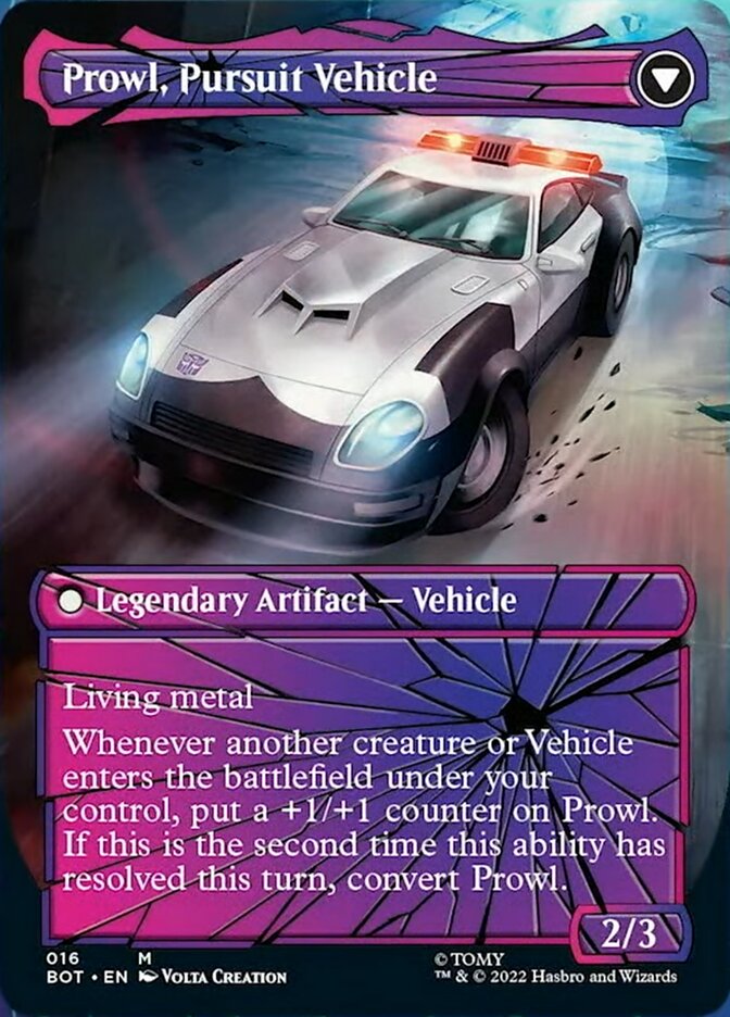 Prowl, Stoic Strategist // Prowl, Pursuit Vehicle (Shattered Glass) [Universes Beyond: Transformers] | Exor Games Bridgewater