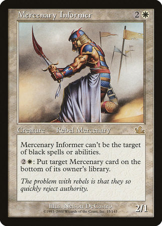 Mercenary Informer [Prophecy] | Exor Games Bridgewater