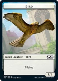 Bird // Treasure Double-sided Token [Core Set 2021 Tokens] | Exor Games Bridgewater