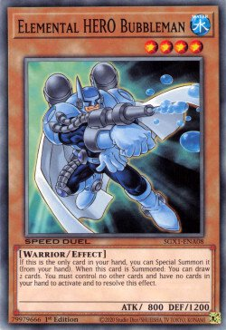 Elemental HERO Bubbleman [SGX1-ENA08] Common | Exor Games Bridgewater