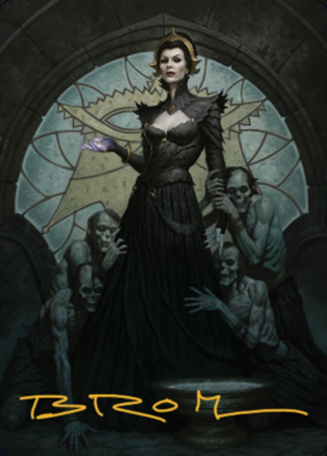 Liliana of the Veil Art Card (Gold-Stamped Signature) [Dominaria United Art Series] | Exor Games Bridgewater