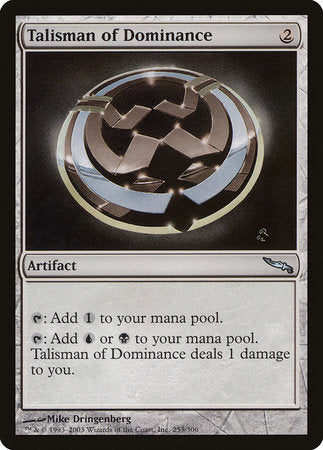 Talisman of Dominance [Mirrodin] | Exor Games Bridgewater