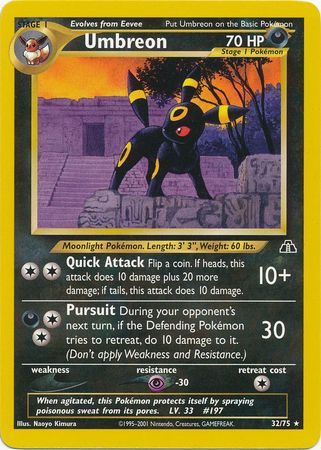 Umbreon (32/75) [Neo Discovery Unlimited] | Exor Games Bridgewater