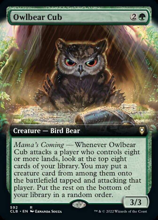 Owlbear Cub (Extended Art) [Commander Legends: Battle for Baldur's Gate] | Exor Games Bridgewater