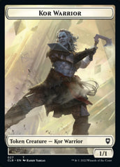 Kor Warrior // Wizard Double-sided Token [Commander Legends: Battle for Baldur's Gate Tokens] | Exor Games Bridgewater