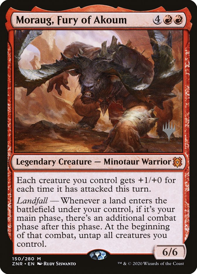 Moraug, Fury of Akoum (Promo Pack) [Zendikar Rising Promos] | Exor Games Bridgewater